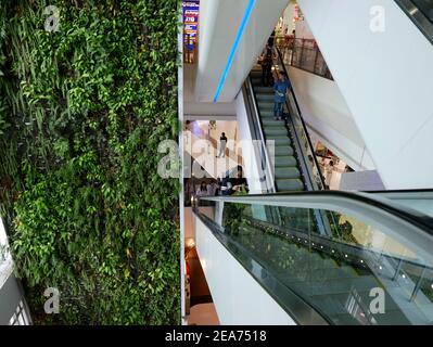 Siam Paragon Gebäude Aufzug Bangkok Thailand Stockfoto