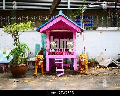 Khlong Bang Luang Canal Pupper Theater Bangkok Thailand Stockfoto