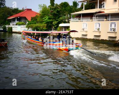 Khlong Bang Luang Canal Pupper Theater Bangkok Thailand Stockfoto