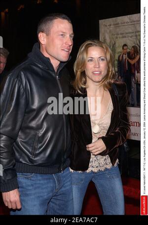 © Lionel Hahn/ABACA. 54713-2. Los Angeles-CA-USA, 12. Januar 2004. Lance Armstrong und Sheryl Crow besuchen die Weltpremiere von Along Came Polly im Grauman's Chinese Theatre, Stockfoto