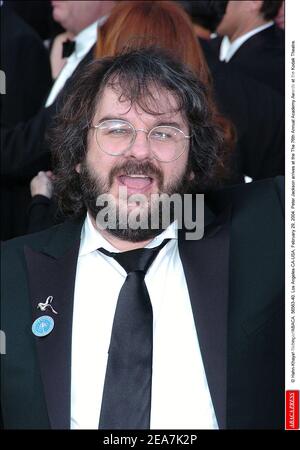 © Hahn-Khayat-Nebinger/ABACA. 56563-40. Los Angeles-CA-USA, 29. Februar 2004. Peter Jackson ist bei den Annual Academy Awards 76th im Kodak Theatre zu sehen. Stockfoto