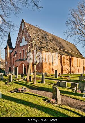 St. Mary's Church (Mariakyrkan) 13th Jahrhundert Kirche, Sigtuna, Stockholm County, Schweden Stockfoto