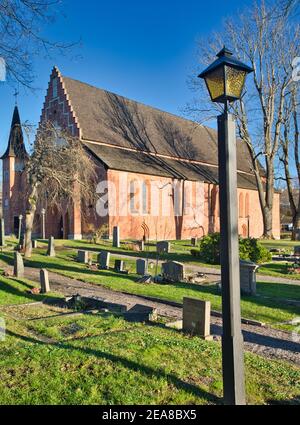 St. Mary's Church (Mariakyrkan) 13th Jahrhundert Kirche, Sigtuna, Stockholm County, Schweden Stockfoto