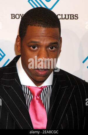 Jay-Z nimmt an den Boys and Girls Clubs of America Teil und ehrt Denzel Washington und Viacom beim Annual President's Dinner im Waldorf Astoria Hotel in New York, NY, USA - 9. Juni 2004. (Bild: Jay-Z) Foto von Antoine CAU/Abaca Stockfoto