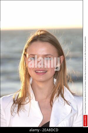 Die französische Schauspielerin Sara Forestier nimmt am 12. Juni 2004 am 18. Filmfestival "romantische Tage von Cabourg-Frankreich" Teil. Foto von Bruno Klein/ABACA. Stockfoto