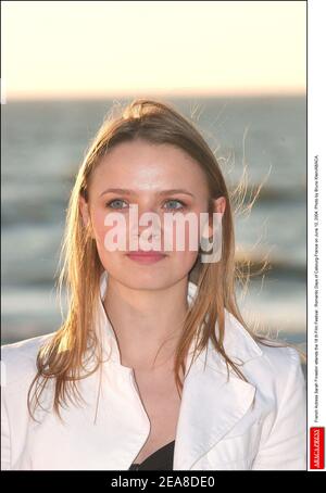 Die französische Schauspielerin Sara Forestier nimmt am 12. Juni 2004 am 18. Filmfestival "romantische Tage von Cabourg-Frankreich" Teil. Foto von Bruno Klein/ABACA. Stockfoto