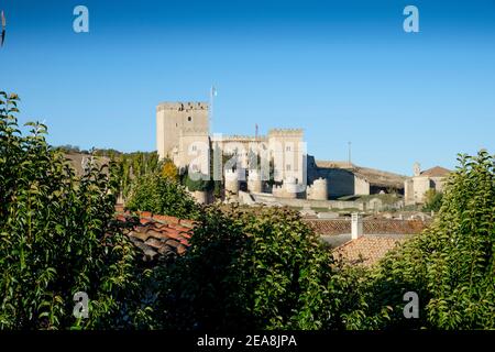 Ampudia Castle, Ampudia, Provinz Palencia, Castilla y Leon, Spanien Stockfoto