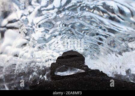 Diamond Beach in Island Stockfoto