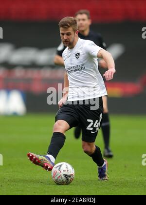 Aktenfoto vom 10-01-2021 von Portsmouth's Michael Jacobs. Ausgabedatum: Montag, 8. Februar 2021. Stockfoto