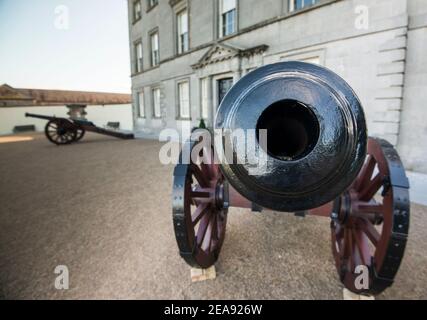 Oldbridge House im Battle of the Boyne Besucherzentrum in der Grafschaft Meath, Irland. Stockfoto