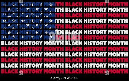 Eine schwarze Geschichte Monat (BHM) grafische Illustration für die Verwendung als Plakat, um das Bewusstsein über historische Rassenungleichheit zu erhöhen. Polizei Brutalität und prejudi Stockfoto