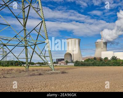 Kernkraftwerk Gundremmingen, Gundremmingen, Offingen, Landkreis Günzburg, Schwaben (Bayern), Freistaat Bayern, Deutschland Stockfoto