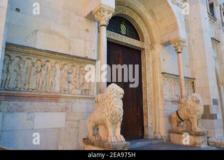 Berühmter Dom von Modena in Italien Stockfoto