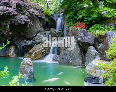 Japanischer Garten in Interlaken Stockfoto