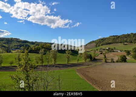 Landschaft in der Nähe von Modena in Italien Stockfoto