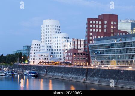 Gehry Buildings, Neuer Zollhof, Düsseldorf Stockfoto