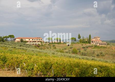 Landschaft bei Florenz in Toscane, Italien Stockfoto