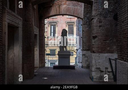 Rom, Italien Februar 4 2021: "Napoleone e il mito di Roma" - Traiano Markt, Imperial Forum Museum. © Andrea Sabbadini Stockfoto