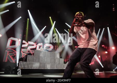 Dizzee Rascal auf der Roundhouse Bühne als Teil der ITunes-Festival Stockfoto