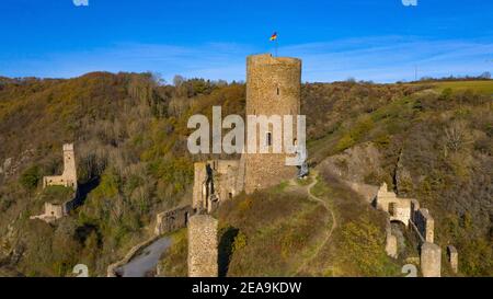 Löwenburg und Philippsburg in Monreal, Eifel, Rheinland-Pfalz, Deutschland Stockfoto