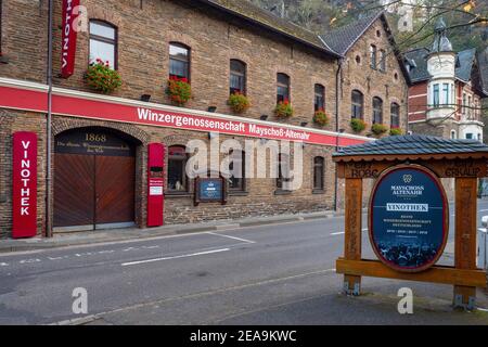 Weingenossenschaft Mayschoss-Alterahr in Altenahr, Ahrtal, Rheinland-Pfalz, Deutschland Stockfoto