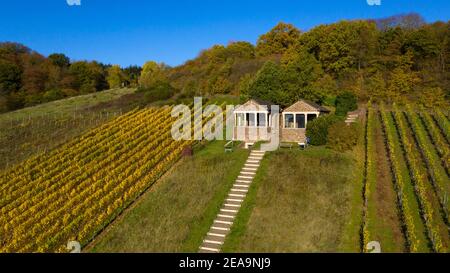 Römische Gräber auf dem Römerberg bei Nehren, Moseltal, Rheinland-Pfalz, Deutschland Stockfoto