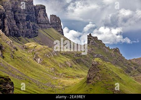 Blick über die Isle of Skye in Richtung Old man Von Storr Stockfoto