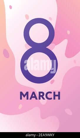 International Womens Day Vektor Illustration Stock Vektor