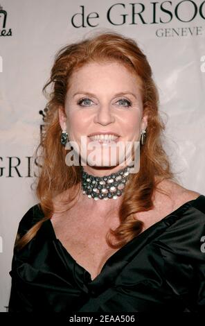 Die Herzogin von York, Sarah Ferguson kommt am Mittwoch, 19. Oktober 2005, beim Mary J. Blige Konzert Teil der Cipriani Wall Street Concert Series in New York an. (Im Bild: Sarah Ferguson). Foto von Nicolas Khayat/ABACAUSA.COM Stockfoto