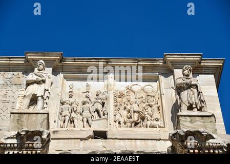 Bogen von Constantino oder Arco di Constantino in Rom, Italien Stockfoto