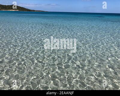 Spiaggia di Porto Ottiolu, Meer, Bucht, Strand, Sardinien, Italien Stockfoto