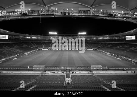 Stadion ohne Zuschauer, Geisterspiel in der Bundesliga, Mercedes-Benz Arena, Corona-Krise, Stuttgart, Baden-Württemberg, Deutschland Stockfoto