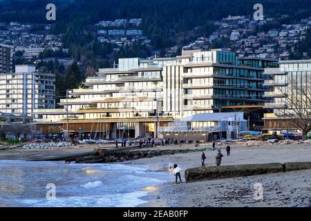 Ambleside Beach, West Vancouver, British Columbia, Kanada Stockfoto