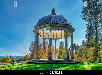 Monopteros in Schacky Park, Dießen am Ammersee, Bayern, Deutschland, Europa Stockfoto