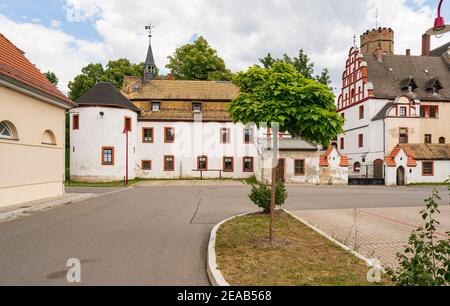 Wasserschloss Windischleuba in Windischleuba, Altenburger Landkreis, Thüringen, Deutschland Stockfoto