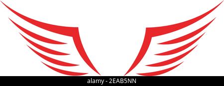Wing Falcon Logo Template Vector Illustration Design Stock Vektor
