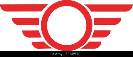 Wing Falcon Logo Template Vector Illustration Design Stock Vektor