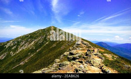 Appalachian Trail entlang Franconia Ridge - White Mountains New Hampshire Stockfoto