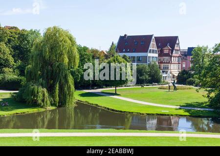 Schlossgarten, Celle, Lüneburger Heide, Niedersachsen, Deutschland, Europa Stockfoto