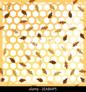 Druck für Taschentuch, Bandana, Schal, Taschentuch, Schal, Halstuch. Quadratische Blumenmuster mit Herbstschmuck für Stoff, Textil, Seide Produkte Stock Vektor