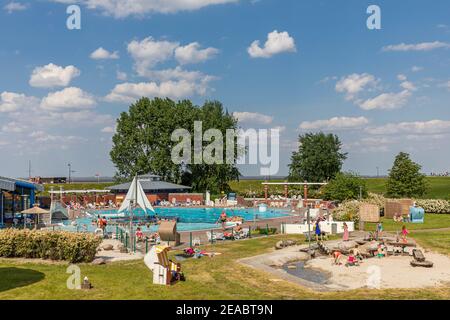 Freizeitbad, Schwimmbad, 'DanGastQuellbad', Dangast, Bezirk der Stadt Varel, im Bezirk Friesland, Niedersachsen, Stockfoto