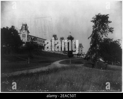 Der neue Grand Hotel, Catskill Mountains, New York, präsent. Stockfoto