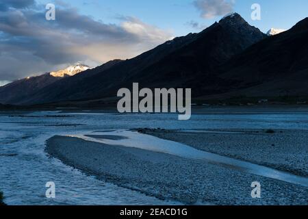 Landschaft der Zanska-Kette, der Stod Fluss Stockfoto