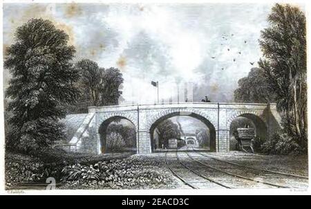 Newton Rd Station roscoe-1839 g. Stockfoto