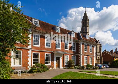 England, Wiltshire, Salisbury, Salisbury Cathedral Close, Sarum College Stockfoto