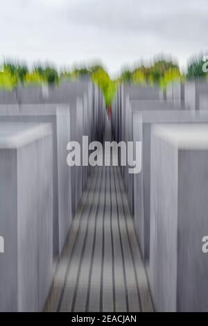 Holocaust-Mahnmal in Berlin Stockfoto