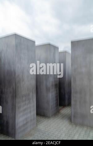 Holocaust-Mahnmal in Berlin Stockfoto