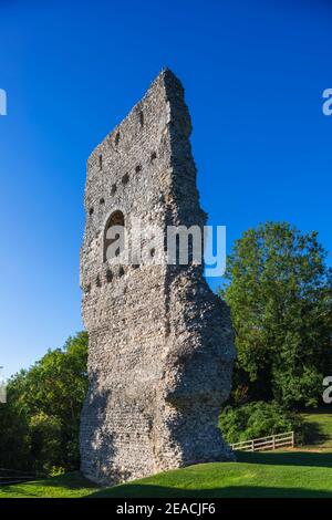 England, West Sussex, Steyning, Ruinen von Brabber Castle Stockfoto