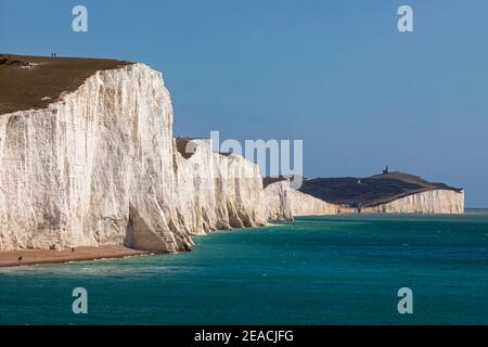 England, East Sussex, Eastbourne, The Seven Sisters Cliffs Stockfoto