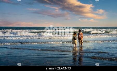 Strand in Gruissan im Herbst Stockfoto